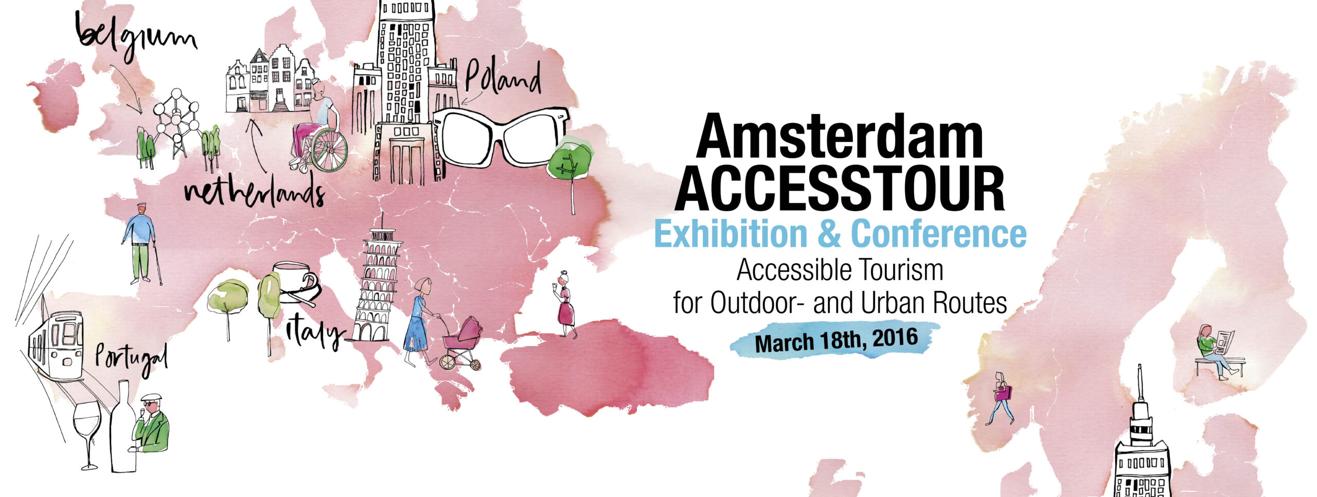 Logo accessible conference tourism amsterdam