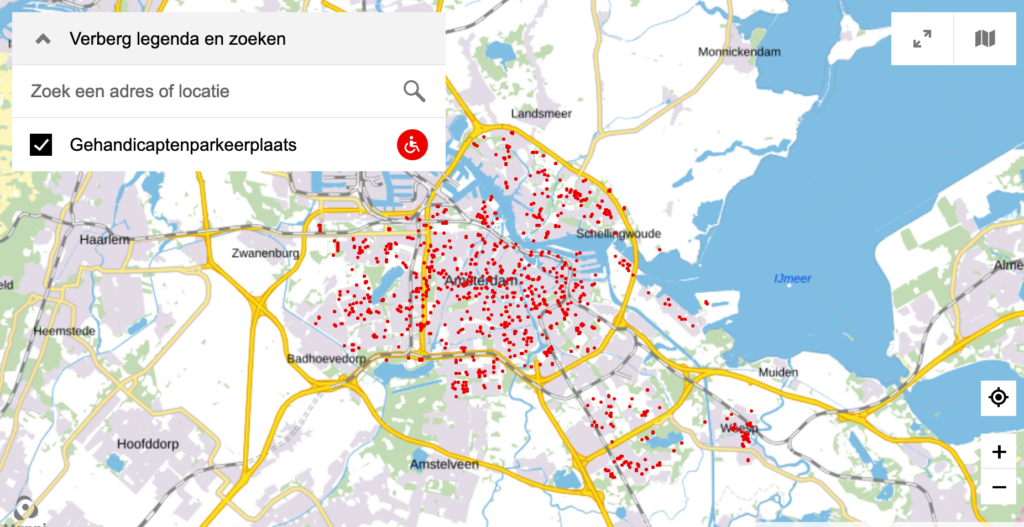 accessible parking in amsterdam